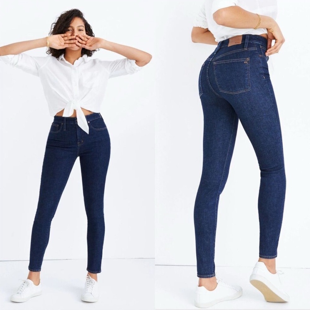 Madewell Women's High Rise Jeans - Dark Blue